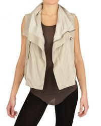 Rick Owens | White Biker Blistered Vest- Leather Jacket | Lyst