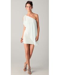 alice and olivia one shoulder dress