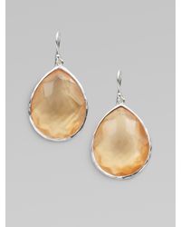 Ippolita | Metallic Quartz Large Teardrop Sterling Silver Earrings | Lyst