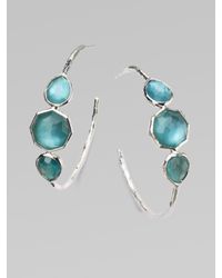 Ippolita | Metallic Sterling Silver Hoop Earrings | Lyst