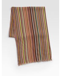 Paul Smith | Multicolor Striped Scarf for Men | Lyst