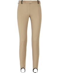 Alexander Wang | Brown Stirrup Pant with Leather Detail | Lyst