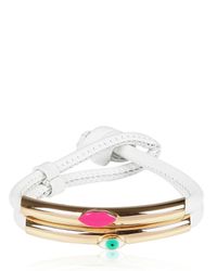 Delfina Delettrez | White Mouth and Eye Bracelet | Lyst