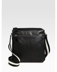 Bally | Black Medium Leather Shoulder Bag for Men | Lyst