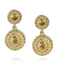 Ileana Makri | Metallic Diamond Art Deco Style Earrings | Lyst
