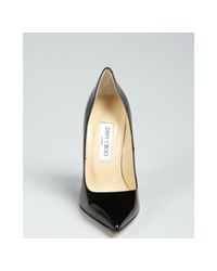 jimmy choo black patent trainers
