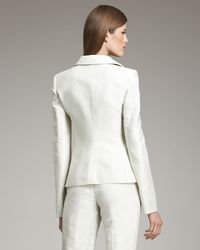 Armani | Natural One-button Linen-blend Jacket | Lyst