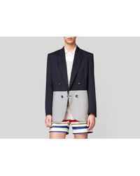 Stella McCartney | Gray Two Tone Jacket | Lyst