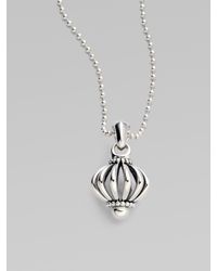 Lagos | Metallic Sterling Silver Birdcage Necklace | Lyst