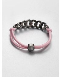 Marc By Marc Jacobs | Metallic Chain Link Elastic Bracelet | Lyst