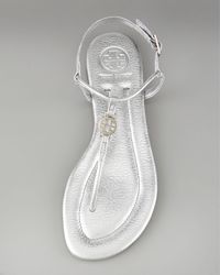 Tory Burch | Emmy Metallic Thong Sandals | Lyst