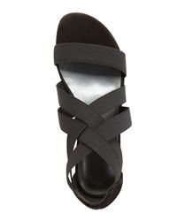 Stuart Weitzman | Experience - Black Elastic Sandal | Lyst