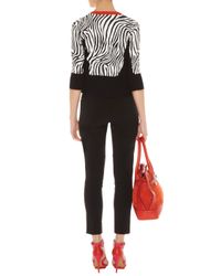 karen millen zebra print top