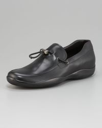 Prada | Black Toggle Loafer for Men | Lyst