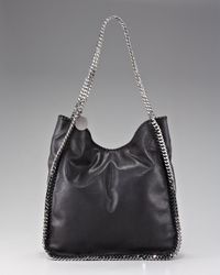 Stella McCartney | Black Norma Chain-trim Tote | Lyst
