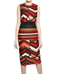 Giambattista Valli | Multicolor Printed Wool Silk Gauze Dress | Lyst