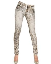 Blumarine | Multicolor Hand Waxed Stretch Cotton Denim Jeans | Lyst