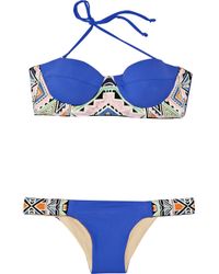 Mara Hoffman | Blue Embroidered Two-piece Bikini | Lyst