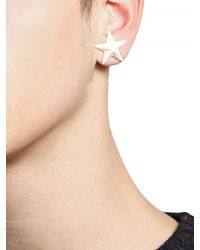 Givenchy | White Star Earrings for Men | Lyst
