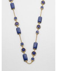 kate spade new york | Blue Pop Palette Scatter Station Necklace | Lyst