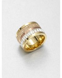 Michael Kors | Metallic Barrel Ringgoldtone | Lyst