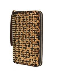 Christian Louboutin | Metallic Cris Leopard Print Ponyskin Ipad Case | Lyst