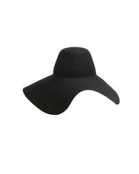 Lanvin | Black Wide Brim Hat | Lyst