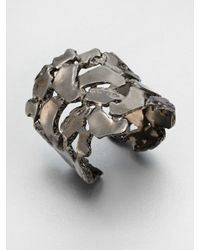 Kara Ross | Metallic Nugget Cuff Bracelet | Lyst