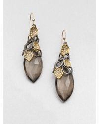 Alexis Bittar | Gray Smokey Quartz Drop Earrings | Lyst