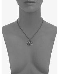 Ippolita | Metallic Diamond Blackened Sterling Silver Cage Pendant Necklace | Lyst