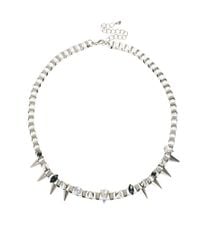 Lyst - Asos Jewelled Spike Collar Necklace in Metallic