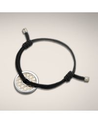 John Hardy | Coin Station Bracelet On Adjustable Black Cotton Cord for Men | Lyst