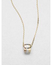 Georg Jensen | Metallic Diamond 18k Yellow Gold 18k Rose Gold 18k White Gold Necklace | Lyst