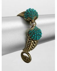 Giles & Brother | Blue Circe Turquoise Chain Bracelet | Lyst