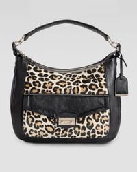 Cole Haan | Animal Zoe Leopardprint Calf Hair Hobo Bag | Lyst