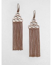 Ippolita | Pink Sterling Silver 18k Gold Tassel Earrings | Lyst