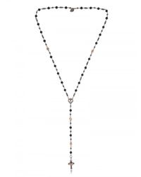 Stephen Webster | Black Bleeding Heart Rosary Necklace for Men | Lyst
