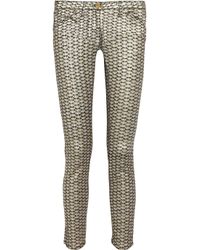 Sass & Bide Superbase Metallic Fish Skin Skinny Jeans
