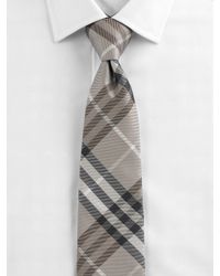Burberry | Natural Check Silk Tie for Men | Lyst