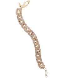 Rebecca Minkoff | Metallic Pave Chain Link Bracelet | Lyst