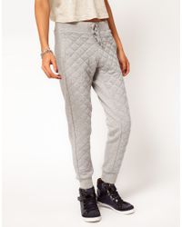 quilted joggers womens