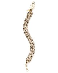 Rebecca Minkoff | Metallic Pave Chain Link Bracelet | Lyst