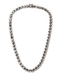 Eddie Borgo | Metallic Pyramid Necklace | Lyst