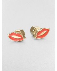 Marc By Marc Jacobs | Pink Lips Stud Earrings | Lyst