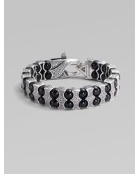 Stephen Webster | Metallic Black Onyx & Sterling Silver Bracelet for Men | Lyst