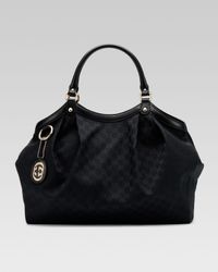Gucci | Black Sukey Original Gg Large Tote | Lyst