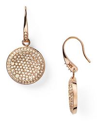 Michael Kors | Pink Pave Bar Post Earrings | Lyst