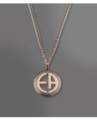 Emporio Armani | Metallic Necklace | Lyst