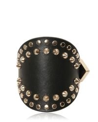 Givenchy | Metallic Studded Leather Cuff Bracelet | Lyst