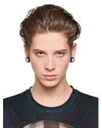 Givenchy | Black Svarowsi Crystals Magnetic Earrings for Men | Lyst